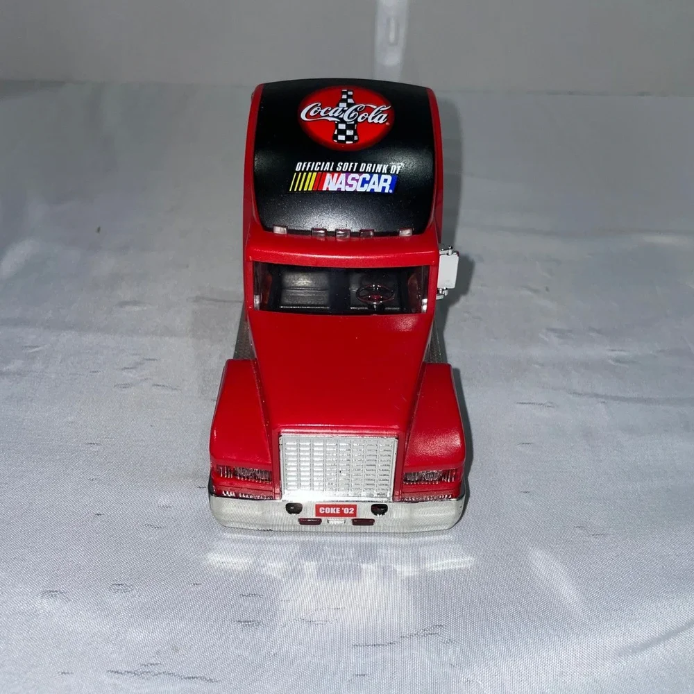Coca-Cola NASCAR Semi Truck Trailer Santa Claus Red Diecast Hauler COKE 02